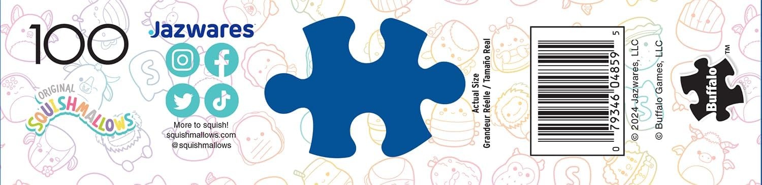 image:imageBuffalo Games  Squishmallows  Color Pop  100 Piece Jigsaw Puzzle for Families Challenging Puzzle Perfect for Game Nights  Finished Size is 1500 x 1100Sweet Collage