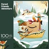 image:imageAmazon Holiday Puzzle  100 Piece Jigsaw Puzzle from Buffalo Games  Forest Friends Adventure  Family Game Night Puzzle Fun  Finished Size is 15 x 11
