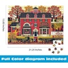 image:imageBuffalo Games  Benjamins Music Store  Charles Wysocki  500 Piece Jigsaw Puzzle for Adults  Americana Folk Art Fall Scene with Autumn Colors  Adult Puzzles