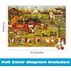 image:imageBuffalo Games  Blackbirds Roost at Mill Creek  Charles Wysocki  500 Piece Autumn Jigsaw Puzzle for Adults  Fall Harvest Americana Scene  Cozy Puzzle for Game NightsBlackbirds Roost