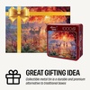 image:imageBuffalo Games Abraham Hunter Deer Scene 1000 Piece Jigsaw Puzzle  Collectors Tin 266 x 19 in Ages 14  PrecisionCut Pieces  Poster Included  Nature Puzzle for Adults