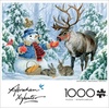 image:imageBuffalo Games Abraham Hunter Snowman amp Reindeer 1000 Piece Jigsaw Puzzle  2675 x 1975 in  Laser Precision  Bonus Poster  Puzzles for Adults 1000 Pieces