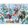 image:imageBuffalo Games Abraham Hunter Snowman amp Reindeer 1000 Piece Jigsaw Puzzle  2675 x 1975 in  Laser Precision  Bonus Poster  Puzzles for Adults 1000 Pieces