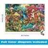 image:imageBuffalo Games Aimee Stewart Merry Mushroom Village Picnic 2000 Piece Jigsaw Puzzle  Large Multicolor Rectangular  2000 Piece Puzzle for Adults  Precision Fit  Poster Included