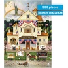 image:imageBuffalo Games Charles Wysocki  Lady Liberty  500 Piece Jigsaw Puzzle  Rectangular 2125 x 15 in  Foil Box amp Poster  Recycled Board  Adult Jigsaw Puzzles