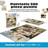 image:imageBuffalo Games Charles Wysocki  Lady Liberty  500 Piece Jigsaw Puzzle  Rectangular 2125 x 15 in  Foil Box amp Poster  Recycled Board  Adult Jigsaw Puzzles