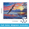 image:imageBuffalo Games Darrell Bush  StarSpangled Sunset  500 Piece Jigsaw Puzzle  2125 x 15 in Multicolor  Jigsaw Puzzles for Adults  Scenic Wildlife Art  Display Decor