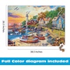 image:imageBuffalo Games Dominic Davison  American Harbor Town  2000 Piece Jigsaw Puzzle  385 x 265 in Poster Included  Precision Cut Parts  2000 Piece Puzzles for Adults