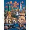image:imageBuffalo Games Dowdle 4in1 Jigsaw Puzzle Set  Pack of 43300Pc amp 1500Pc  Challenging Dowdle Puzzles for Adults  Includes FullColor Poster  Americana Designs Featuring City Scenes