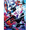 image:imageBuffalo Games Marvel SpiderVerse 4in1 Multipack Jigsaw Puzzle  Pack of 4 500 amp 3 x 300 Pieces  Family Game Night  Bonus Poster Included  Marvel Puzzle Challenge
