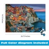 image:imageBuffalo Games Peter Stewart  Cinque Terre  1000 Piece Jigsaw Puzzle  2675 x 1975 In Multi  Includes Poster  Puzzles for Adults 1000 Pieces  Challenging Italy Coastal Scene