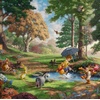 image:imageCeaco  4 in 1 Multipack  Thomas Kinkade  Disney Dreams Collection  Aladdin Winnie the Pooh Beauty amp the Beast amp The Little Mermaid  4 500 Piece Jigsaw Puzzles