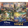 image:imageCeaco  4 in 1 Multipack  Thomas Kinkade  Disney Dreams Collection  Aladdin Winnie the Pooh Beauty amp the Beast amp The Little Mermaid  4 500 Piece Jigsaw Puzzles