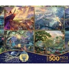 image:imageCeaco  4 in 1 Multipack  Thomas Kinkade  Disney Dreams Collection  Lion King Peter Pan Princess amp the Frog amp Jungle Book  4 500 Piece Jigsaw Puzzles