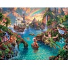 image:imageCeaco  4 in 1 Multipack  Thomas Kinkade  Disney Dreams Collection  Tangled Sleeping Beauty Peter Pan amp Mickey and Minnie  4 500 Piece Jigsaw Puzzles 18 x 14
