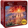 image:imageBuffalo Games Abraham Hunter Deer Scene 1000 Piece Jigsaw Puzzle  Collectors Tin 266 x 19 in Ages 14  PrecisionCut Pieces  Poster Included  Nature Puzzle for Adults