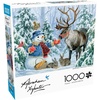 image:imageBuffalo Games Abraham Hunter Snowman amp Reindeer 1000 Piece Jigsaw Puzzle  2675 x 1975 in  Laser Precision  Bonus Poster  Puzzles for Adults 1000 Pieces