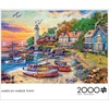 image:imageBuffalo Games Dominic Davison  American Harbor Town  2000 Piece Jigsaw Puzzle  385 x 265 in Poster Included  Precision Cut Parts  2000 Piece Puzzles for Adults