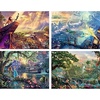 image:imageCeaco  4 in 1 Multipack  Thomas Kinkade  Disney Dreams Collection  Lion King Peter Pan Princess amp the Frog amp Jungle Book  4 500 Piece Jigsaw Puzzles