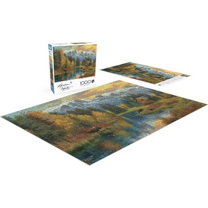 image:imageBuffalo Games Abraham Hunter Canadian Rockies 1000 Piece Jigsaw Puzzle  Multicolor 2675 x 1975 in Rectangular  Full Color Poster  Puzzles for Adults 1000 Pieces  Landscape Scene