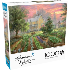 image:imageBuffalo Games Abraham Hunter Summer Garden 1000 Piece Jigsaw Puzzle  2675 x 1975 in Ages 14 Poster Included  PrecisionCut Pieces  Relaxing Activity  Made in USA