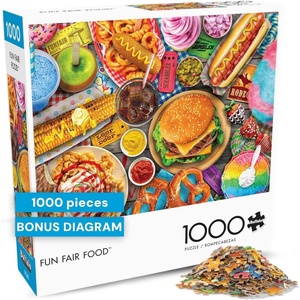 image:imageBuffalo Games Aimee Stewart Retro Album Covers Jigsaw Puzzle  1000 Piece 2675 x 1975 in  Reference Poster Included  Relaxing Adult Puzzles  Gift for CollectorsFun Fair Food