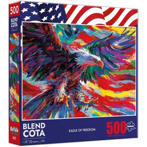 image:imageBuffalo Games Eagle of Freedom  500 Piece Jigsaw Puzzle Colorful Puzzles for Adults  PrecisionCut Pieces Beautiful Artwork and Hours of Relaxing Fun
