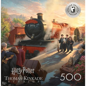 image:imageBuffalo Games Harry Potter  Thomas Kinkade Studios  Hogwarts Express  500 Piece Jigsaw Puzzle  Silver 2125 x 15 in  Puzzles for Adults  Adult Jigsaws  Harry Potter Artwork