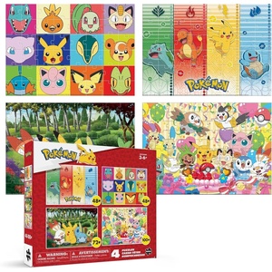 image:imageBuffalo Games Pokmon Jigsaw Puzzle  4Pack 500 Pieces Each Multicolor  Includes 4 Posters  Screen Free Activity  Pokemon Puzzle Gift for Fans