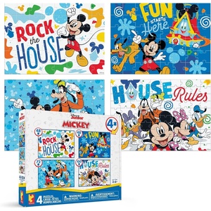 image:imageCeaco  Disney  Mickeys Clubhouse  4 X 1 Kids Multipack  Engaging Puzzle Perfect for Game Nights  Finished Size Varies