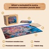 image:imageBuffalo Games  500 Piece Wooden Jigsaw Puzzle Charles Wysocki Frederick The Literate Unique Shaped Pieces Giftable Wooden Box Fabric Bag Full Size Poster Ages 14Cinque Terre