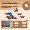 image:imageBuffalo Games  500 Piece Wooden Jigsaw Puzzle Charles Wysocki Frederick The Literate Unique Shaped Pieces Giftable Wooden Box Fabric Bag Full Size Poster Ages 14Cinque Terre