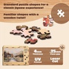 image:imageBuffalo Games  500 Piece Wooden Jigsaw Puzzle Charles Wysocki Frederick The Literate Unique Shaped Pieces Giftable Wooden Box Fabric Bag Full Size Poster Ages 14Sierra Paradise