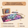 image:imageBuffalo Games  500 Piece Wooden Jigsaw Puzzle Charles Wysocki Frederick The Literate Unique Shaped Pieces Giftable Wooden Box Fabric Bag Full Size Poster Ages 14Simple Succulent
