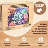 image:imageBuffalo Games  500 Piece Wooden Jigsaw Puzzle Charles Wysocki Frederick The Literate Unique Shaped Pieces Giftable Wooden Box Fabric Bag Full Size Poster Ages 14Simple Succulent