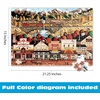 image:imageBuffalo Games Charles Wysocki  Fun Lovin Silly Folks  300 Piece Jigsaw Puzzle  2125 x 15 in Ages 14  HighResolution Artwork amp Poster Included  Charles Wysocki Puzzles  EasyToHandle PiecesSleepy Town West