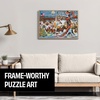 image:imageBuffalo Games Charles Wysocki Small Town Jigsaw Puzzle  1000 Piece 266 x 19 in Tin Storage Case  Portable Tin Storage  FullSize Poster  Puzzles for Adults