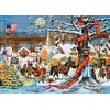 image:imageBuffalo Games Charles Wysocki Small Town Jigsaw Puzzle  1000 Piece 266 x 19 in Tin Storage Case  Portable Tin Storage  FullSize Poster  Puzzles for Adults