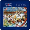 image:imageBuffalo Games Charles Wysocki Small Town Jigsaw Puzzle  1000 Piece 266 x 19 in Tin Storage Case  Portable Tin Storage  FullSize Poster  Puzzles for Adults