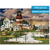 image:imageBuffalo Games Charles Wysocki Twilight Sentinel 1000 Piece Jigsaw Puzzle  Multicolor Rectangular 2675 x 1975 in  Lighthouse Twilight Scene  Poster Included  1000 Piece Puzzle for Adults