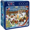 image:imageBuffalo Games Charles Wysocki Small Town Jigsaw Puzzle  1000 Piece 266 x 19 in Tin Storage Case  Portable Tin Storage  FullSize Poster  Puzzles for Adults