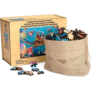 image:imageBuffalo Games  500 Piece Wooden Jigsaw Puzzle Charles Wysocki Frederick The Literate Unique Shaped Pieces Giftable Wooden Box Fabric Bag Full Size Poster Ages 14Tiny Bubbles