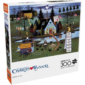image:imageBuffalo Games  Charles Wysocki  Know it All  300 Piece Jigsaw Puzzle for Adults Challenging Puzzle Perfect for Game Nights  Finished Size is 2125 x 1500