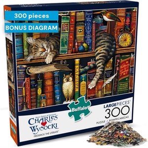 image:imageBuffalo Games Charles Wysocki  Frederick The Literate  300 Piece Jigsaw Puzzle  2125 x 15 in Poster Included  Large EasyGrip Pieces  Jigsaw Puzzles for Adults