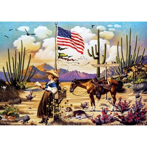 image:imageBuffalo Games Charles Wysocki  Love Letter from Laramie  500 Piece Jigsaw Puzzle  2125 x 15 in Silver Select  Jigsaw Puzzles for Adults  FullColor Poster  Precision Cut Pieces