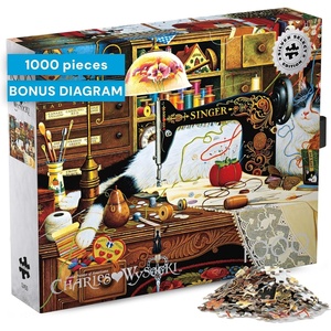 image:imageBuffalo Games Charles Wysocki  Maggie The Messmaker  1000 Piece Jigsaw Puzzle  Silver Select Rectangular  Adult Jigsaw Puzzles  Giftable Foil Box  Recycled Board amp Poster