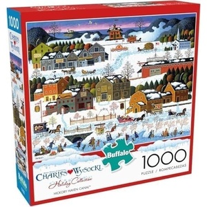image:imageBuffalo Games Charles Wysocki Hickory Haven Canal 1000Piece Jigsaw Puzzle  Rectangular Portable Age 14 amp Up  PrecisionCut Pieces  Poster Included  Adult Jigsaw PuzzlesLarge Pack of 6