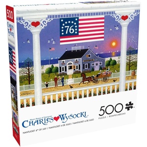 image:imageBuffalo Games Charles Wysocki Nantucket Jigsaw Puzzle  500 Piece 2125 x 15 in  Reference Poster  Jigsaw Puzzles for Adults  Patriotic Art