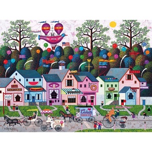 image:imageBuffalo Games Silver Select Charles Wysocki Confection Street 1000 Piece Jigsaw Puzzle  2675 x 1975 in  Includes Poster 1000 Piece Puzzle for Adults  Relaxing Activity  Family Game Night