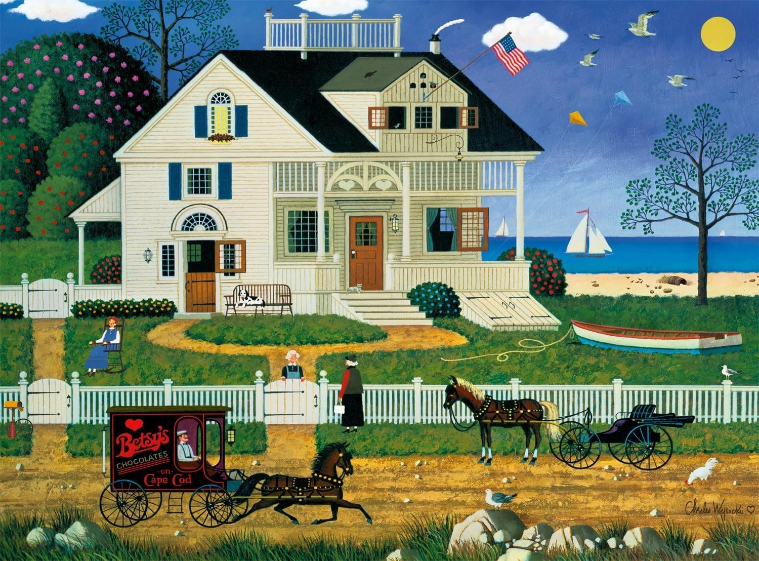 image:imageBuffalo Games  Charles Wysocki  Pickwick Cottage  1000 Piece Jigsaw Puzzle for Adults Challenging Puzzle Perfect for Game Nights  Finished Size is 2675 x 1975